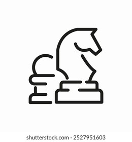 strategy chess icon sign vector