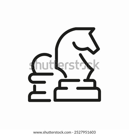 strategy chess icon sign vector