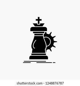 strategy, chess,  success Glyph Icon. Vector isolated illustration