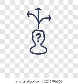 strategy Choice icon. Trendy strategy Choice logo concept on transparent background from Startup Strategy and Success collection