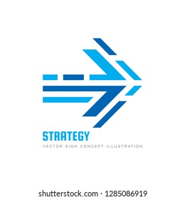 Strategy Concept Business Logo Template Vector Stock Vector (Royalty ...