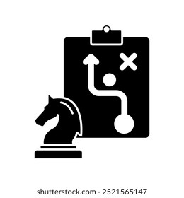strategy concept line icon. Simple element illustration. strategy concept outline symbol design.