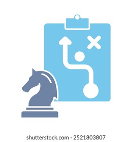 strategy concept line icon. Simple element illustration. strategy concept outline symbol design.