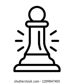 Strategy concept presented via chess game piece