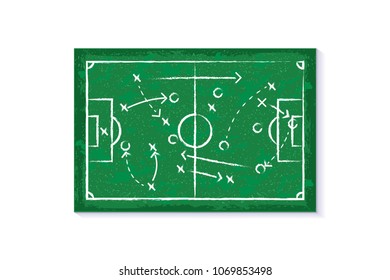 Strategy concept vector symbol or strategy sign illustration. Tournaments of football Russia world cup 2018, championship concept.