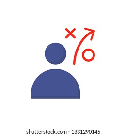 strategy & consultacy icon vector flat style