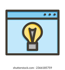 Strategy Consultation Vector Thick Line Filled Colors Icon For Personal And Commercial Use.
