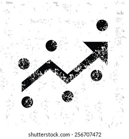 Strategy design on old paper,grunge vector