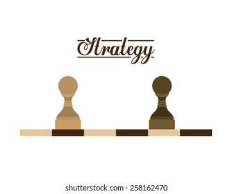 Strategy design, vector illustration