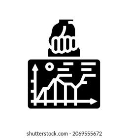 strategy development glyph icon vector. strategy development sign. isolated contour symbol black illustration