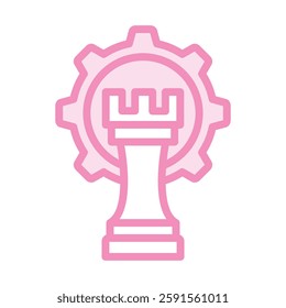 Strategy duotone line icon, vector, pixel perfect, illustrator file
