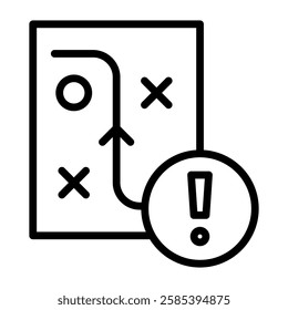 Strategy editable stroke outline icons isolated on transparent background flat vector illustration. Pixel perfect. 64 x 64