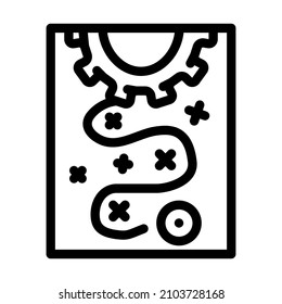 strategy expertise line icon vector. strategy expertise sign. isolated contour symbol black illustration