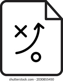 Strategy file Isolated Vector icon which can easily modify or edit

