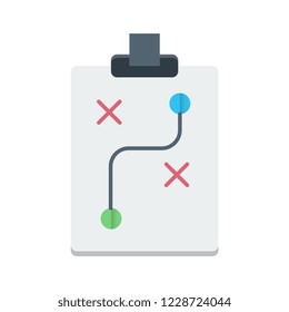 Strategy flat vector icon.