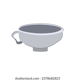 strategy funnel cartoon. process chconversion, symbol shape, filter step strategy funnel sign. isolated symbol vector illustration