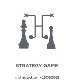 Strategy game icon. Strategy game design concept from Strategy 50 collection. Simple element vector illustration on white background.