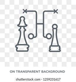 Strategy game icon. Strategy game design concept from Strategy 50 collection. Simple element vector illustration on transparent background.