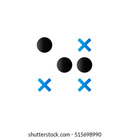 Strategy game icon in duo tone color. Playing planning tactic