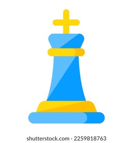 Icono de juego de estrategia, diseño plano del peón de ajedrez 