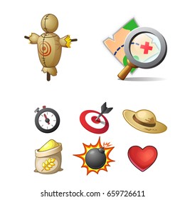 strategy game icon set