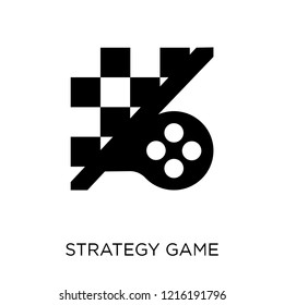Strategy game icon. Strategy game symbol design from Strategy collection. Simple element vector illustration on white background.