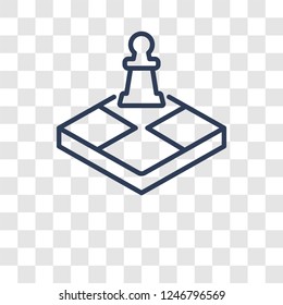 Strategy game icon. Trendy Strategy game logo concept on transparent background from Startup Strategy and Success collection