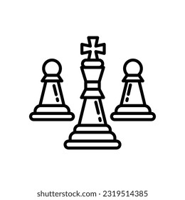 Strategy games icon in vector. Illustration