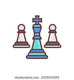 Strategy games icon in vector. Illustration