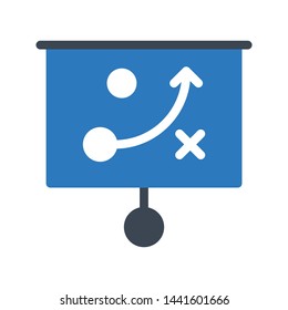 strategy glyph color vector icon