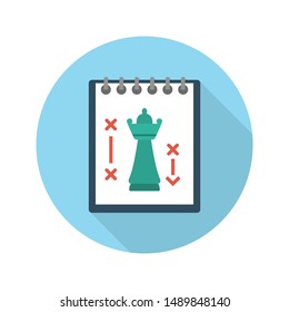 strategy glyph flat vector icon