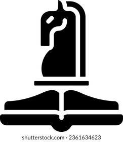 vector de ilustración de icono de glifo de estrategia