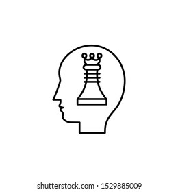 Strategy, head, consumer icon. Element of consumer behavior for mobile concept and web apps icon