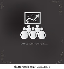 Strategy human resource design on old background,vector