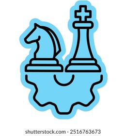 strategy icon for business and life