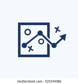 Strategy icon, clean vector