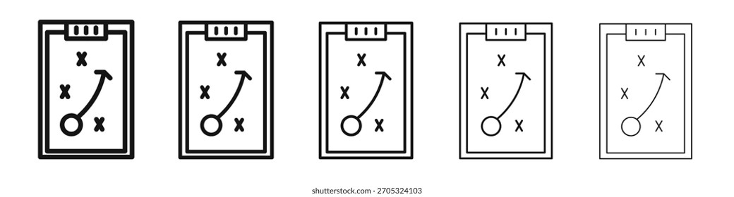 Strategie-Symbol-Design, Logo, App, UI. Vektorgrafik, EPS