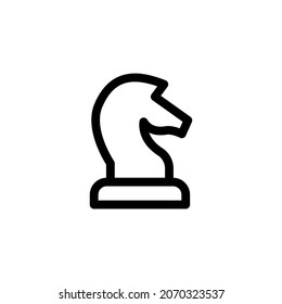 Strategy icon design vector illustration with symbol chess, game, horse, planning for advertising business