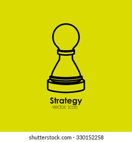 strategy icon design, vector illustration eps10 graphic 