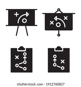 Strategy Icon Design Vector Template Illustration