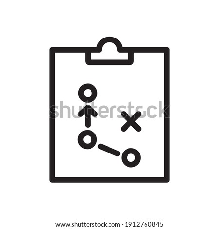 Strategy Icon Design Vector Template Illustration