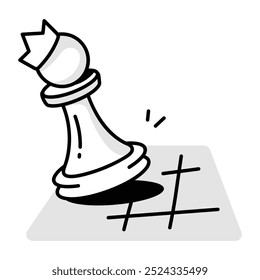 Strategy icon in drawing style

