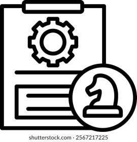 Strategy Icon Element For Design