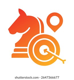 Elemento de ícone de estratégia para design