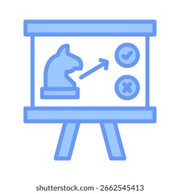 Strategie-Symbol-Element für Design