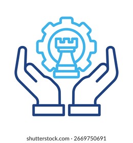 Strategie-Symbol-Element für Design