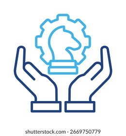 Elemento de icono de estrategia para el diseño