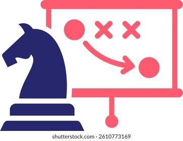 Strategy Icon Fill Vector Illustration