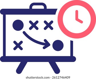 Strategy Icon Fill Vector Illustration