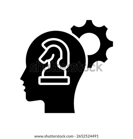 Strategy Icon Glyph Vector Illustration